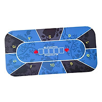 Poker Table Layout Tabletop Mat 10-Player 180x90cm Casino Craps Table Top