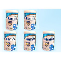 Bộ 5 lon sữa Famna step 4 850g - Đề kháng khoẻ, tiêu hoá tốt, bé cao lớn và thông minh - Hàng chính hãng của NutiFood