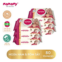 Combo 6 gói khăn ướt Mamamay 80 tờ/gói kháng khuẩn, an toàn cho bé