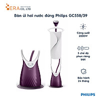 Bàn Ủi Hơi Nước Đứng Philips GC558 - Trắng Tím - Hàng Chính Hãng