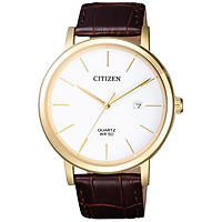 Đồng Hồ Citizen Nam Dây Da Pin-Quartz BI5072-01A - Mặt Trắng (39mm)