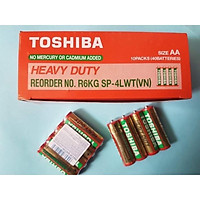 vỉ 4 pin tiểu TOSHIBA AA 2A đồng hồ chất lượng