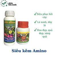 Phân bón KẼM AMINO, kích hoa, xanh lá, khỏe cây,tăng đậu trái, tăng đề kháng, tăng diệp lục, phục hồi cây.