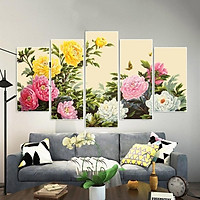 Tranh Treo Tường Hoa Mẫu Đơn Cách Điệu