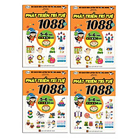1088 Câu đố phát triển trí tuệ (trọn bộ 4 cuốn ) GĐ 5-6 tuổi – Tặng móc khóa 4tech