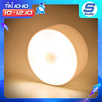 Đèn LED cảm biến chuyển động SEASY SS02, cảm biến thông minh, ánh sáng bảo vệ mắt, sạc pin USB đời mới, dán tường, tủ quần áo, cầu thang, phòng ngủ - Hàng chính hãng