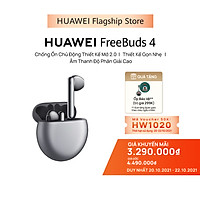 Tai Nghe Bluetooth HUAWEI FreeBuds 4 | Chống Ồn Chủ Động Thiết Kế Mở 2.0 | Thiết Kế Gọn Nhẹ | Âm Thanh Độ Phân Giải Cao | Hàng Chính Hãng