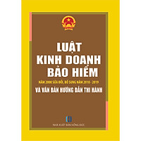 Luật Kinh Doanh Bảo Hiểm Năm 2000 Sửa Đổi, Bổ Sung Năm 2010 - 2019 Và Văn Bản Hướng Dẫn Thi Hành