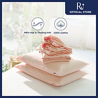 Bộ Ga Trải Giường Ru9 Cotton Sateen 100% Cotton Tự Nhiên - Pearl Blush
