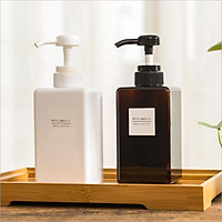2Pcs Foaming Soap Dispenser Cosmetic Containers Bottle Brown 280ml