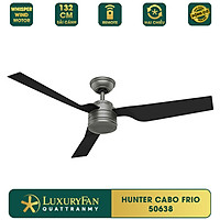 Quạt trần Mỹ HUNTER CABO FRIO - Điều khiển từ xa, sải cánh 132cm - Hàng chính hãng