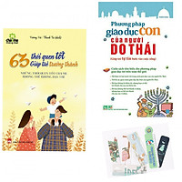 Combo 2 Cuốn: 63 Thói Quen Tốt Gíup Trẻ Trưởng Thành + Phương Pháp Gíao Dục Con Của Người Do Thái - Tặng Kèm Bookmark AHA