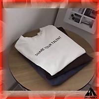 Áo thun tay lỡ form rộng unisex - phông nam nữ oversize - T shirt Share your talent