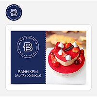 Paris Baguette - Bánh Kem Dâu Tây Đôi (19cm) áp dụng tại các chi nhánh