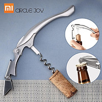 Youpin Circle Joy Stainless Steel Wine Opener Multifunctional Bottle Opener Professional Portable Screw Bottle Beer