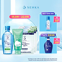 Bộ sản phẩm dành cho da mụn Senka (A.L.L Clear Water Fresh 230ml+SRM Acne Care 100g+Mặt nạ 25mlx3)_95121