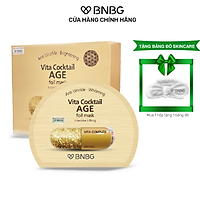 Combo 10 Mặt Nạ Chống Lão Hóa, Giảm Nếp Nhăn BNBG Vita Cocktail AGE Foil Mask 30mlx10