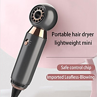 Low Radiation 2 Speed Wind Temperature Handless Hair Dryer Portable Mini Hair Dryer Air Collecting Hair Blow Dryer For Travel