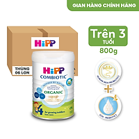 Thùng 6 lon Sữa bột công thức HiPP 4 Organic Combiotic 800g (6 lon x 800g)