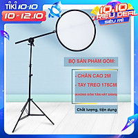 Tay boom treo tấm hắt sáng cho studio chuyên nghiệp, bộ gồm chân cao 2m, tay treo tấm hắt sáng 175cm