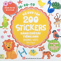 NDB - Bộ sưu tập 200 sticker bảng chữ cái tiếng anh - động vật