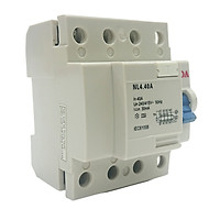 APTOMAT chống dòng rò LiOA 4 Cực 40A (RCCB 4P) - Hàng Chính Hãng
