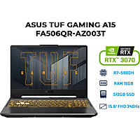 Laptop Asus TUF Gaming A15 FA506QR-AZ003T (AMD R7-5800H/ 16GB (8GBx2) DDR4/ 512GB SSD/ RTX 3070 8GB/ 15.6 FHD IPS, 240Hz/ Win10) - Hàng Chính Hãng