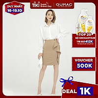 Chân váy nữ ngắn phối bèo GUMAC VB581