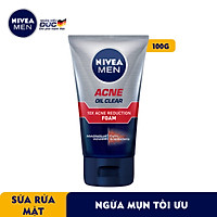 Sữa Rửa Mặt NIVEA MEN Giảm Nhờn Mụn (100G) - 82378