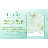 Mặt nạ sinh học collagen ngăn ngừa mụn căng bóng Lacie Crystal 5 in 1 Solution / 3 miếng x 25g