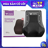 Gối Massage Đa Năng VISPO VP-G22 - Máy Mát xa Toàn Thân Nhiệt Hồng Ngoại - Chuyên Sâu Cho Cổ, Vai Gáy, Lưng Dưới, Đùi, Chân - Sử Dụng Tại Nhà, Văn Phòng, Trên Ô Tô
