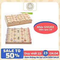 Bộ bàn cờ tướng gỗ hộp cờ tướng