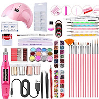 Manicure Kit Nail UV L-ED Lamp Nail Drill Machine Nail Sticker Decor Nail Manicure Tools