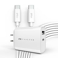 Bộ Adapter + Cáp Sạc Feeltek Type C Elec PD US Charger 30W Type C to Type C 1m2 - Hàng Chính Hãng