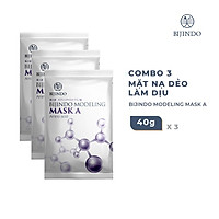 Combo 3 Mặt Nạ Dẻo Làm Dịu Da BIJINDO Modeling Mask A (Amino Acid) 40g
