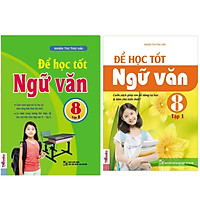 Combo 2 cuốn sách ;Để Học tốt Ngữ Văn Lớp 8 tập 1+2 ( Tặng 1 giá đỡ iring dễ thương)</spa