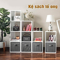 Kệ Sách Tổ Ong 02 Tầng (Phí Ship thấp do được đóng gói nhỏ gọn)