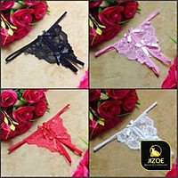 Quần lót lọt khe nữ dễ thương Ren đẹp xuyên thấu xẻ đáy dây Sexy gợi cảm quyến rũ xuất Nhật giá rẻ JIZOE QNK10