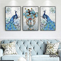 Bộ tranh treo tường phong thủy trang trí nội thất đẹp và giá gốc tại xưởng mới nhất thị trường ĐL 53