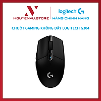 Chuột game không dây Lightspeed Logitech G304 - Cảm biến Hero, 12k DPI, nhẹ, 6 nút lập trình, on-board memory, pin 250h - Hàng chính hãng