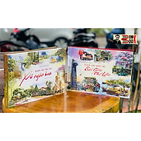 COMBO CẢNH SẮC PHỐ THỊ SÀI GÒN – CHỢ LỚN và CẢNH SẮC ĐÀ LẠT XỨ NGÀN HOA - TRANH và KÝ HỌA - BÌA CỨNG IN MÀU -