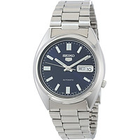 Seiko Men's SNXS77 Seiko 5 Automatic Blue Dial Stainless-Steel Bracelet Watch