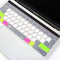 Miếng lót, Phủ Bàn Phím Macbook JRC Shortcut - Mix Green - Chất liệu TPU cao cấp, Chống nước, bụi bẩn - Hàng Chính Hãng