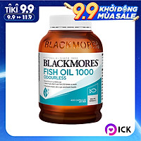 Dầu Cá Blackmores Fish Oil Odourless - 400 viên (Hàng Nhập Khẩu Từ Úc)