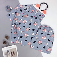 Mẫu mới về Bộ đồ ngủ quần cộc áo cộc yukata bộ đồ ngủ KIMONO siêu hot hit