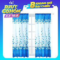 Rèm Cửa Sổ In Họa Tiết Hoa Hồng Dùng Trang Trí Phòng Khách