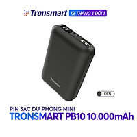 Sạc dự phòng 10000mAh Tronsmart PB10 Sạc nhanh Led hiển thị PIN - Hàng chính hãng