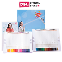 Bút chì màu gốc dầu cao cấp Deli - 48 màu - 1 Hộp - 68112