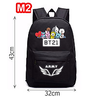 Cặp BTS phản quang, balo BT21 phản quang, cặp A.R.M.Y