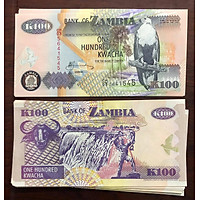 Tiền cổ 100 Kwacha Zambia, quốc gia nghèo châu Phi, kèm phơi nilong bảo quản